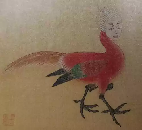 山海经里的奇怪动物 其状如鸡 五采而文 名曰凤皇 食者不肿 可以已痔