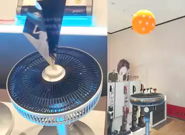 现在的科技全面发展 普通的电风扇也做得很高当