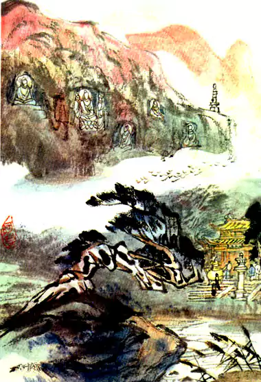 （1）一线天连环画故事-早期美术画欣赏
