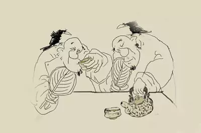 不该喝热的-有个人好喝酒-民间笑话