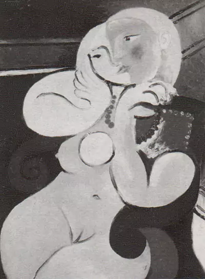 红色扶手椅中的裸女巴博罗·毕加索 西班牙 1932年