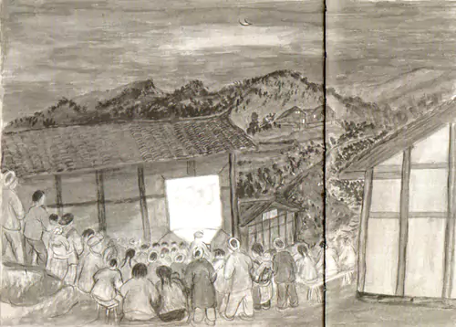 看土电影  “土电影”就是幻灯-往事入画