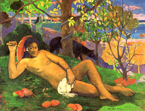 塔西提女王 1896年 油画 莫斯科 普希金美术馆-高更 塔西提女王 1896年 油画 莫斯科 普希金美术馆-高更