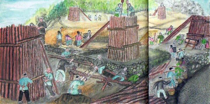 大办钢铁筑高炉 1958年掀起了大办钢铁的热潮-往事入画 大办钢铁筑高炉 1958年掀起了大办钢铁的热潮-往事入画
