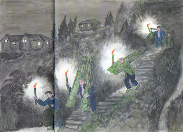 下夜力挣钱 六七十年代 日子过得很艰苦-往事入画 下夜力挣钱 六七十年代 日子过得很艰苦-往事入画