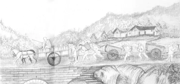 马车和人力板车运输 八十年代以前-往事入画