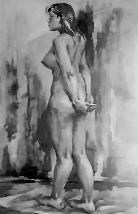 赵记同女人体  1968年2月生于河北保定  湖北美术学院水彩画研究生毕业并获文学硕士学位