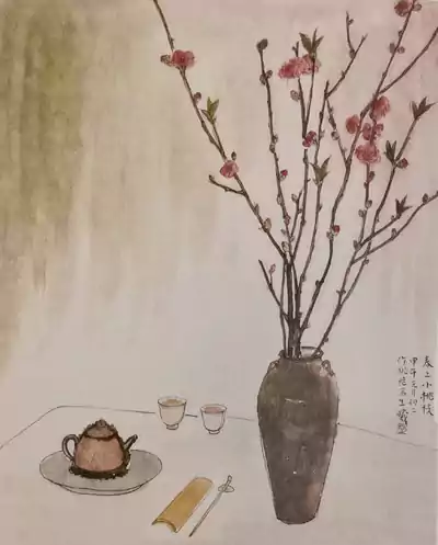 供养自己的插花之道-有一年冬天在上海 我去参加一个演讲活动