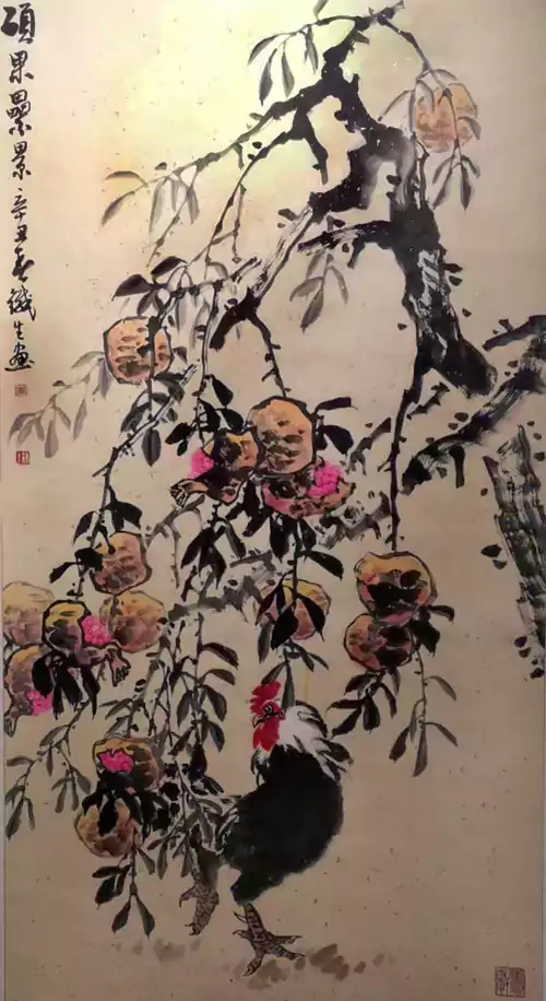 《硕果累累》与《五月竹桃》盛世花开 南北同源 洛阳 惠州两地市书画交流展画作选