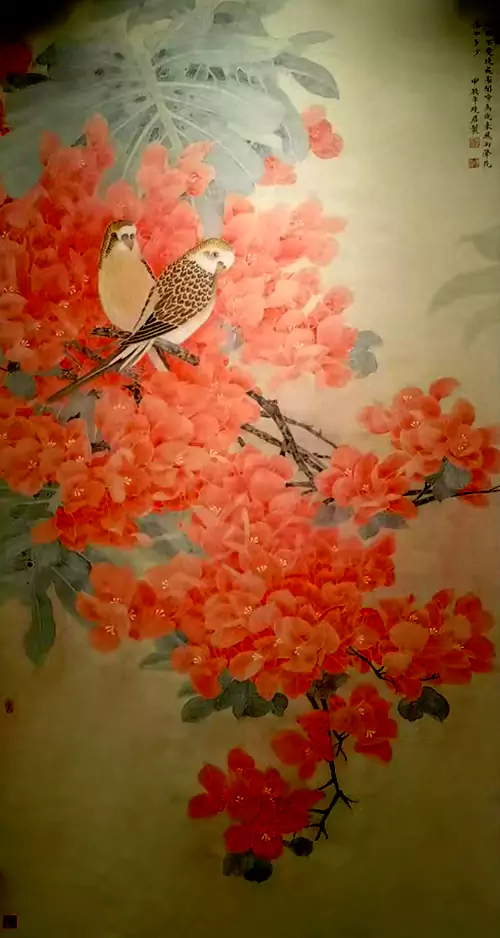 作品名称:鸟语花香 作者:王晓君