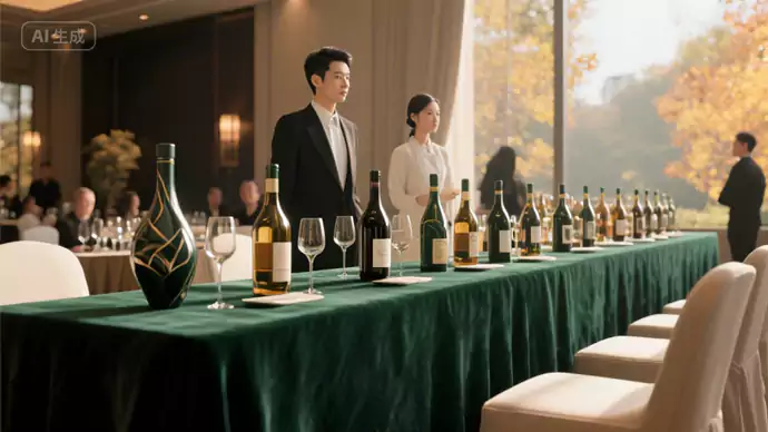 品鉴会上的天价酒传奇:深秋的午后 阳光透过铂悦酒店宴会厅的落地窗