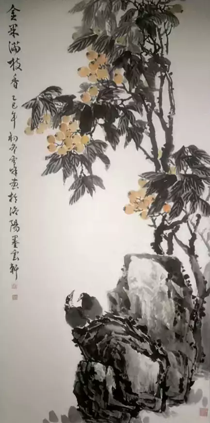 薪火传八秩翰墨绘同心庆祝民进成立80周年书画在洛阳图书馆展出