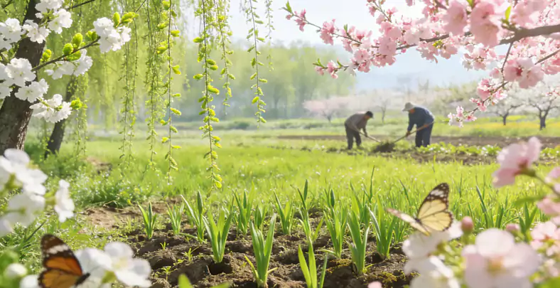 五言排律-春日咏怀:淑气开新景 青阳遍九垠 寒随残腊去 暖逐惠风臻