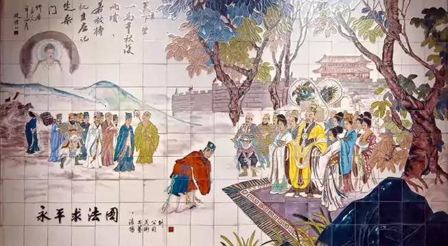 永平求法：一幅瓷画里的佛光照临东方之路